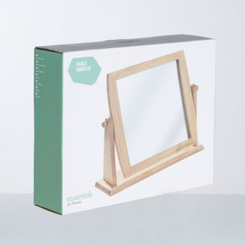Zrkadlo s dreveným rámom 33x27 cm – Premier Housewares - Image 5