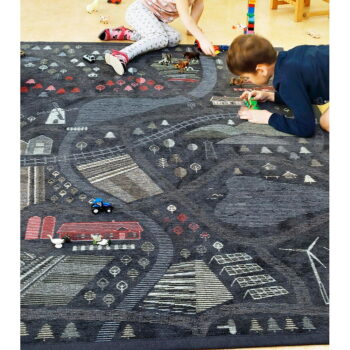 Čierny obojstranný detský koberec Narma Ülejõe, 160 x 230 cm - Image 6