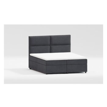 Sivá boxspring posteľ s úložným priestorom 140x200 cm Rico – Ropez - Image 5