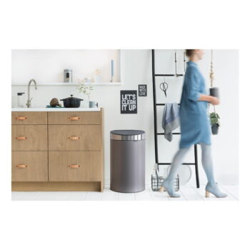 Sivý dotykový oceľový odpadkový kôš 40 l Touch Bin – Brabantia – Obrázok 3