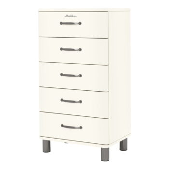 Biela vysoká komoda 60x111 cm Malibu - Tenzo - Image 2