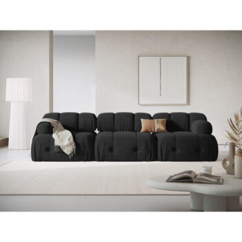 Čierna pohovka 288 cm Ferento – Cosmopolitan Design – Obrázok 2