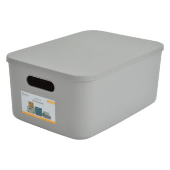 Svetlozelený plastový úložný box s vekom 35,5x25,5x16 cm – Homéa - Image 3