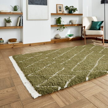 Zelený koberec 200x290 cm Boho – Think Rugs - Image 5