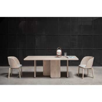 Jedálenský stôl v jaseňovom dekore Teulat Arq, 200 x 100 cm – Obrázok 3