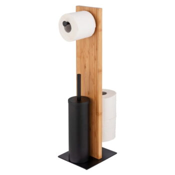 Stojan na toaletný papier s WC kefou Wenko Lesina – Obrázok 4