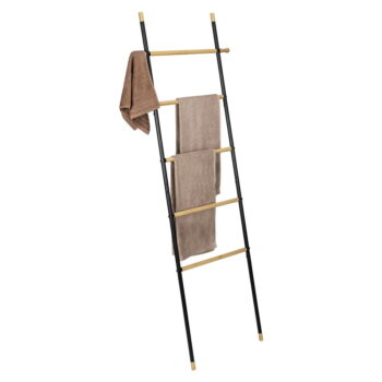 Čierny/prírodný kovový dekoratívny rebrík Loft - Wenko – Obrázok 5