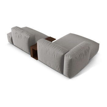 Svetlosivá modulárna rohová pohovka (ľavý roh) Martina – Micadoni Home - Image 4