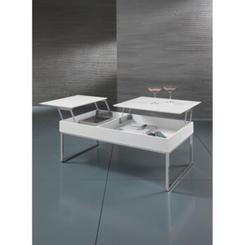Biely konferenčný stolík s bielou doskou 60x110 cm Celinda – Tomasucci - Image 6