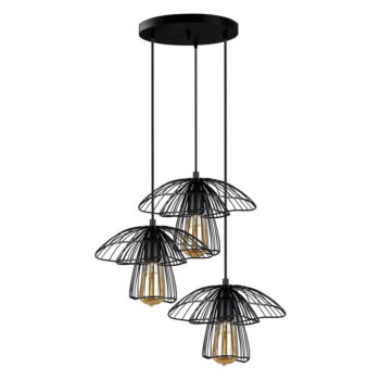 Čierne závesné svietidlo Squid Lighting Root, výška 117 cm - Image 4