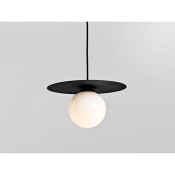 Čierne závesné svietidlo so skleneným tienidlom ø 30 cm Skiva Ball – CustomForm - Image 9