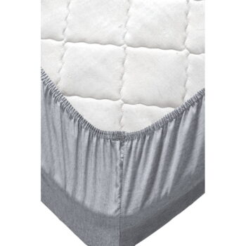 Bavlnené obliečky na dvojlôžko/predĺžené s plachtou v lososovej farbe/sivej 200x220 cm - Mila Home - Image 5
