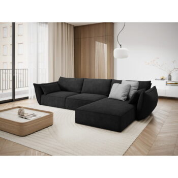 Tmavosivá rohová pohovka (pravý roh) Vanda - Mazzini Sofas - Image 5