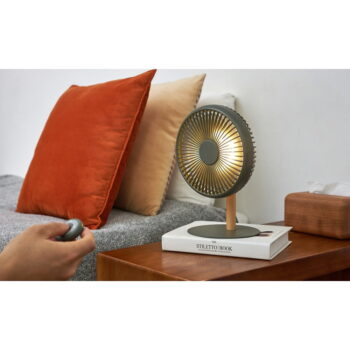 Zelená stolová lampa s ventilátorom na diaľkové ovládanie (výška 26 cm) Beyond – Gingko - Image 10