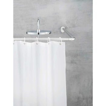 Univerzálna rohová tyč na sprchový záves Wenko Shower Curtain Rod - Image 2