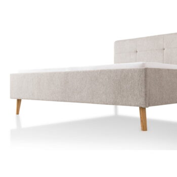 Sivohnedá čalúnená dvojlôžková posteľ 180x200 cm Smart – Meise Möbel - Image 11