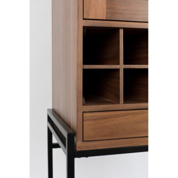 Vinotéka v dekore orecha v prírodnej farbe počet fliaš 20, 88,5x180,5 cm Trabis – Zuiver – Obrázok 8