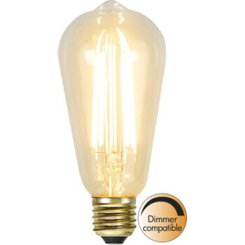 Teplá LED/filamentová žiarovka so stmievačom E27, 4 W Soft Glow – Star Trading - Image 4