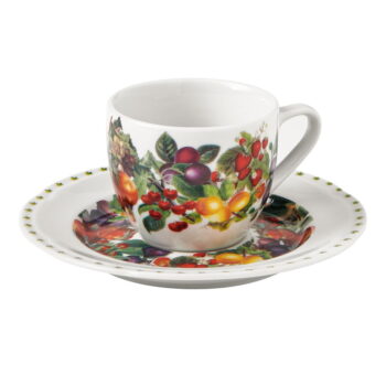 Súprava 4 porcelánových šálok s tanierikmi Brandani Le Primizie – Obrázok 2
