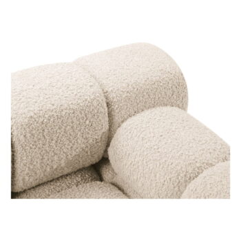 Béžový modul pohovky z textílie bouclé (pravý roh) Bellis – Micadoni Home – Obrázok 6