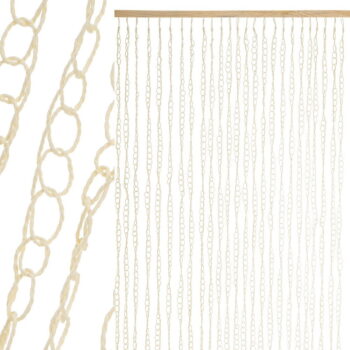 Záves do dverí v prírodnej farbe 90x200 cm – Casa Selección – Obrázok 3
