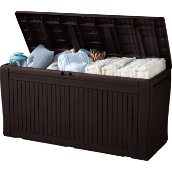 Hnedý záhradný úložný box Comfy – Keter - Image 2