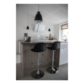 Čierne otočné barové stoličky v súprave 2 ks 82 cm Trondheim – House Nordic – Obrázok 6
