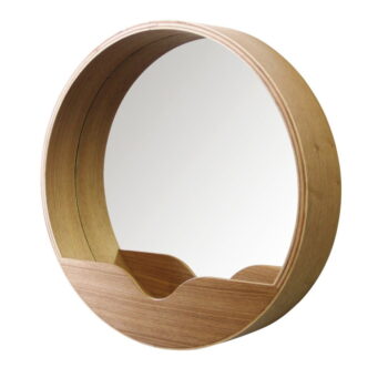 Nástenné zrkadlo s odkladacím priestorom Zuiver Round Wall, ⌀ 40 cm - Image 4