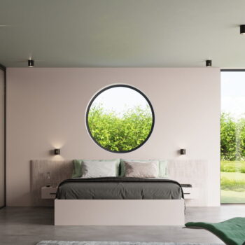 Čierne stropné svietidlo s kovovým tienidlom Vulco – Nice Lamps – Obrázok 6