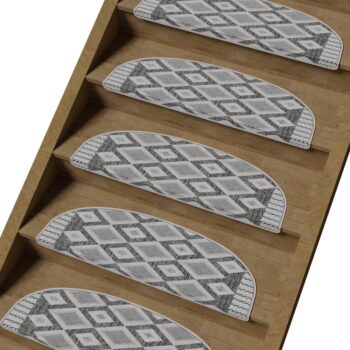 Sivé nášľapy na schody v súprave 16 ks 20x65 cm Boxes – Vitaus - Image 2