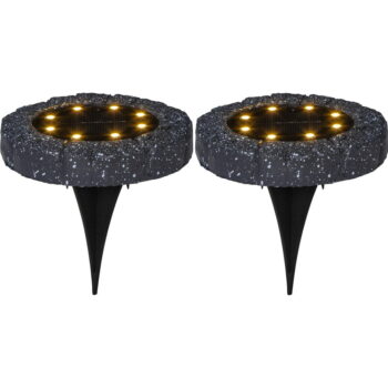 Súprava 2 vonkajších solárnych LED svietidiel Star Trading Lawnlight, ø 11 cm – Obrázok 5