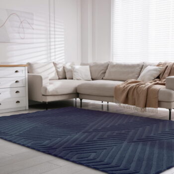 Tmavomodrý vlnený koberec 200x290 cm Hague – Asiatic Carpets - Image 2