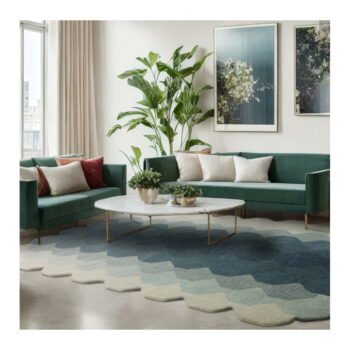 Modrý vlnený behúň 66x200 cm Hive - Asiatic Carpets - Image 2