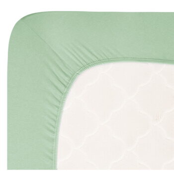 Zelená napínacia plachta jersey 180x200 cm Boxspring – Andrea Simone - Image 2