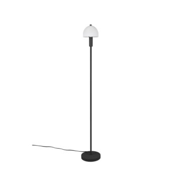 Čierna stojacia lampa so skleneným tienidlom (výška 120 cm) Glenn – Trio – Obrázok 3