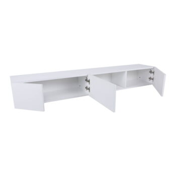 Biely TV stolík 180x30x25 cm Wagna – Kalune Design - Image 3