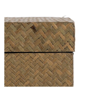 Hnedé dekoratívne úložné boxy v súprave 2 ks 25x15x12 cm – Ixia - Image 7