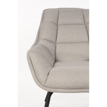 Svetlosivé kreslo Comfortable – White Label – Obrázok 8