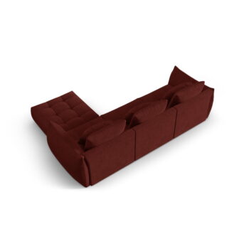 Červená rohová pohovka (variabilný roh) Bloom – Micadoni Home - Image 4