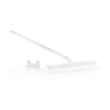 Biela kúpeľňová stierka so stojanom Zone Rim, šírka 30 cm - Image 2