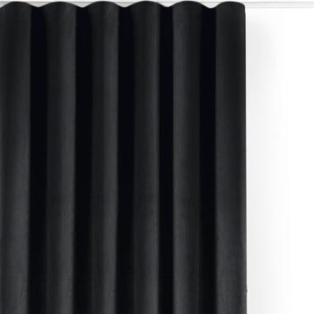 Čierny zamatový dimout záves 400x270 cm Velto – Filumi
