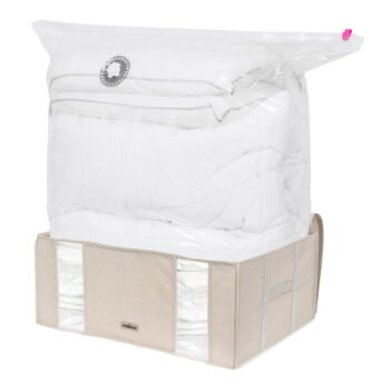 Vákuový látkový úložný box na oblečenie 65x50x27 cm Life – Compactor – Obrázok 2