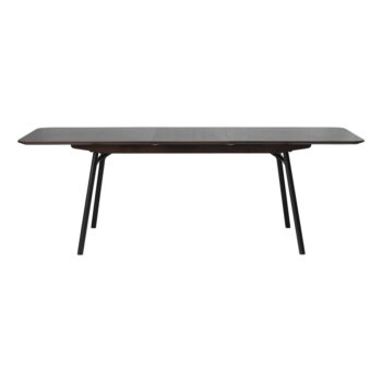Tmavohnedý rozkladací jedálenský stôl s doskou v dubovom dekore 90x180 cm Latina – Unique Furniture – Obrázok 4