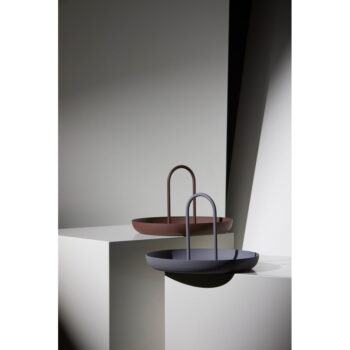 Čierny kovový servírovací podnos Zone Singles, ø 20 cm – Obrázok 2