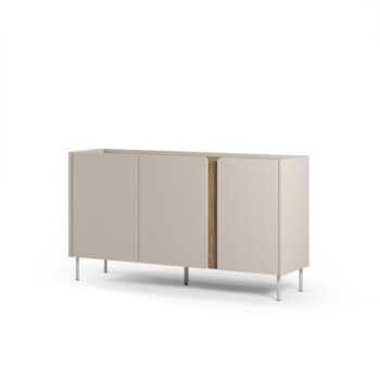 Komoda v dekore duba v krémovo-prírodnej farbe 150x82,5x40,5 cm Lucile – Marckeric - Image 5