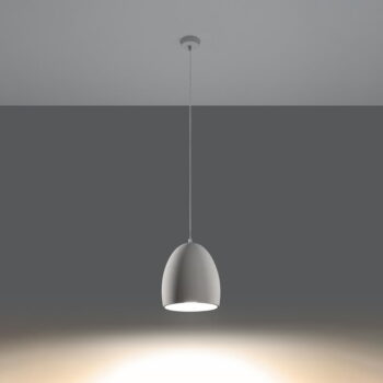 Biele závesné svietidlo s keramickým tienidlom ø 30 cm Fonsie – Nice Lamps - Image 4