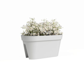 Závesný kvetináč na zábradlie z recyklovaného plastu 60 cm Capri – Artevasi - Image 2