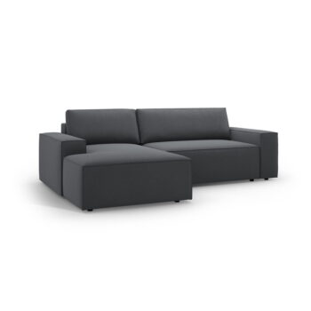 Tmavosivá rozkladacia rohová pohovka (ľavý roh) Jodie – Micadoni Home - Image 4