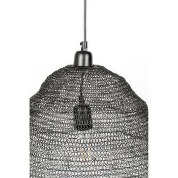 Čierne závesné svietidlo White Label Lena, ø 48 cm - Image 7