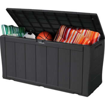 Tmavosivý záhradný úložný box Sherwood – Keter - Image 3